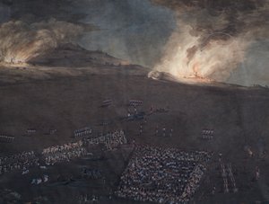 Esboço de batalha das Guerras Napoleónicas de Unbekannter Künstler