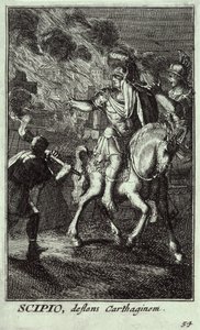 Cipião Africano, o Jovem (185-129 a.C.) (gravura) de Unbekannter Künstler