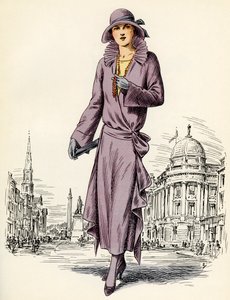 Moda feminina escocesa: 1922 de Unbekannter Künstler