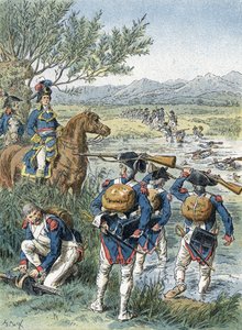 Segunda Batalha de Zurique, Travessia de Limmat (1799) de Unbekannter Künstler