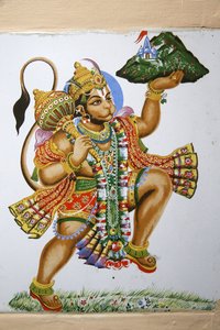Templo Shree Hindu, Leicester. Hanumano. Reino Unido. de Unbekannt