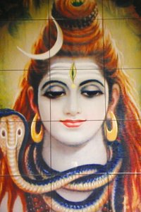 Templo Shree Hindu, Leicester. Mosaico de Shiva. Reino Unido. de Unbekannt