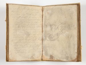 Caderno de desenho com 22 folhas de Unbekannter Künstler