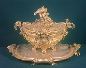 Terrina de sopa, Luís XV, feita para a Imperatriz Elizabeth (1709-62) da Rússia, por FTGermain, Paris de Unbekannt
