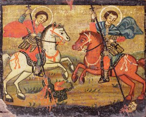 St.George e St.Demetrios, grego (provincial) de Unbekannter Künstler