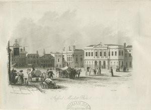 Stafford - Market Place: gravura, nd [c 1841] de Unbekannt
