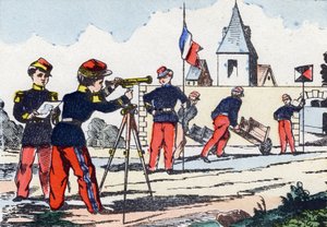 Perseguidores. Gravação em "Alfabeto militante enfantin". Imagem de Pont-a-Mousson, por volta de 1890. 20 páginas. Dim: 28,5x21cm. de Unbekannt