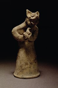 Estatueta de um Demônio de Cabeça de Leão, Mesopotâmia, c.5000-1000 a.C. (terracota) de Unbekannt