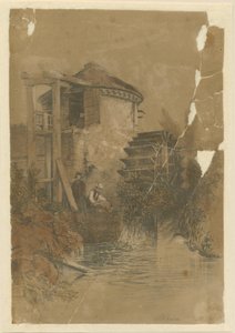 Stoke-upon-Trent - Boothen Mill: litografia colorida, 1839 de Unbekannt