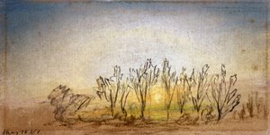 Pôr do sol com 