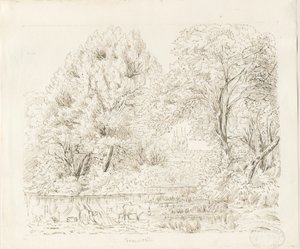 Tamworth - Vista Rural: desenho a tinta, sd [séc. XIX] de Unbekannt