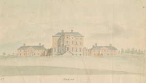 Teddesley Hall: pintura em aquarela, nd [final do século XVIII] de Unbekannt