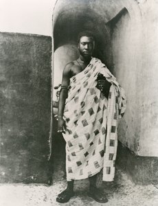 O rei Ashanti; Prempeh, início do século XX (foto a p/b) de Unbekannt