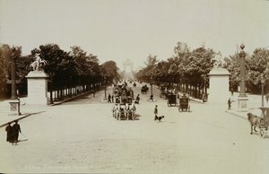 The Champs Elysees, Paris (foto sépia) de Unbekannt