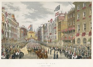 As boas-vindas da cidade à Princesa Alexandra de Unbekannter Künstler