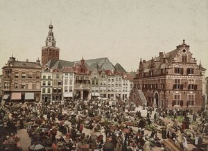 O Grande Mercado, Nijmegen, c.1900 de Unbekannt