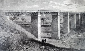 O viaduto do Moorabool. de Unbekannt