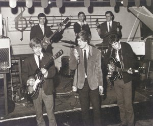 Os Rolling Stones no palco do Station Hotel, Richmond de Unbekannt