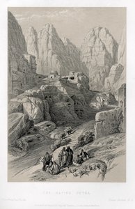 O teatro em Petra de Unbekannter Künstler