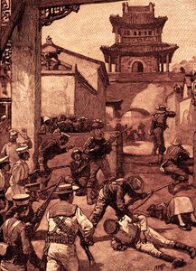 A Guerra na China: Os combates em Tientsin de Unbekannter Künstler
