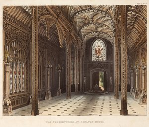 O conservatório em Carlton House, Pall Mall Mall, Londres, c 1810 de Unbekannter Künstler