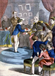 A distribuição de prémios na escola pública, ca. 1885 (impressão) de Unbekannter Künstler