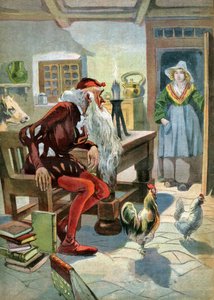 A casa na floresta. (Ilustração, ca. 1910) de Unbekannter Künstler
