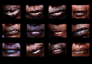 As bocas que gritam em silêncio, parte de uma série de imagens de Darfur, as imagens compostas são muito fortes e um novo olhar sobre o genocídio, Sudão, África (foto) de Unbekannter Künstler