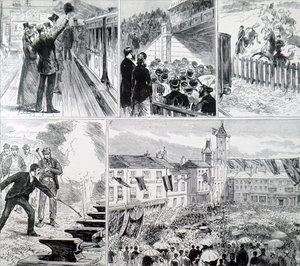 A abertura dos caminhos-de-ferro de Newbury e Didcot de Unbekannt