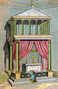 O túmulo de São Martinho, c.1900 (ilustração) de Unbekannter Künstler