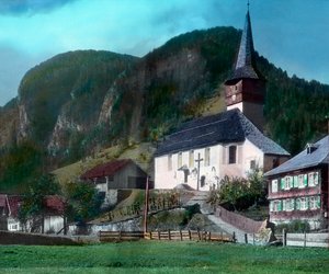 A cidade de Reuthe, perto de Bregenz de Unbekannter Künstler