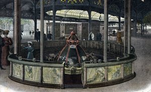 Turismo termal: a fonte de la sainte Grille a Vichy, Allier 1905 ca. (Turismo termal: a fonte de Sainte-Grille em Vichy, França de Unbekannter Künstler