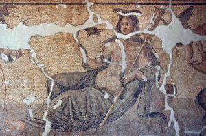 Thetis entre os Peixes Mosaico, de Iskenderum, Turquia de Unbekannt