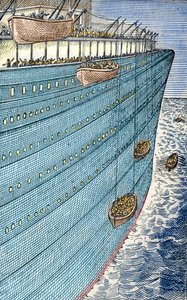 Desastre Titanic, os barcos zarpam de Unbekannter Künstler