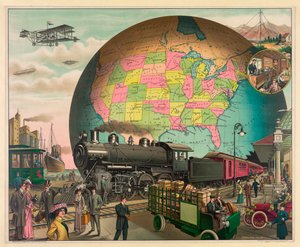 Transporte Desde 1910, Estados Unidos, c.1910 (foto a p/b) de Unbekannt