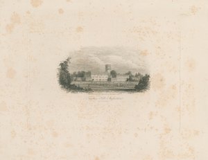 Trentham Hall: gravura em aço de Unbekannt