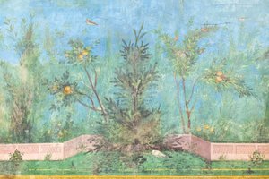 Triclinium da casa de Lívia, fresco, 20 - 10 a.C., museu nacional de Roma (museo nazionale romano), Roma, Itália de Unbekannter Künstler
