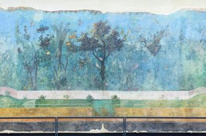 Triclinium da casa de Lívia, fresco, 20 - 10 a.C., museu nacional de Roma (museo nazionale romano), Roma, Itália de Unbekannter Künstler
