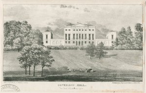 Uttoxeter - Doveridge Hall: litografia, nd [c 1839] de Unbekannt
