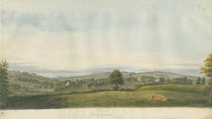 Vale of Shugborough: pintura em aquarela, nd [final do século XVIII] de Unbekannt