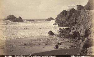 Vista da Cliff House e da praia em baixo, São Francisco de Unbekannter Künstler