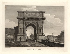 Vista do Arco de Tito, Arco di Tito, Roma de Unbekannt