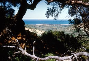 Vista do mar Mediterrâneo, Kabylia, Argélia de Unbekannter Künstler