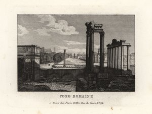 Vista do Fórum Romano, Forum Romanum, Roma de Unbekannt