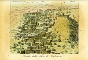 Vista da cidade de Timbuktu, Mali de Unbekannt