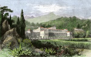 Villa de Plínio, o Jovem (em latim Caius Plinius Caecilius Secundus, 61-114), escritor e político romano, Roma Antiga de Unbekannter Künstler