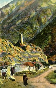 Aldeia no Cáucaso, Rússia de Unbekannter Künstler