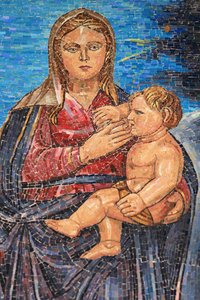 Virgem e criança. Guatemala. Basílica da Anunciação, Nazaré, Israel. de Unbekannt