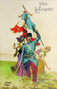 Guerra 14/18, Vingança, início do século XX (cartão postal) de Unbekannter Künstler