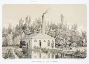 Water Power, Laminador de Zinco Pré-1900 (Laminoir), Saint Louis, perto de Bray, França de Unbekannt
